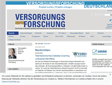 Tablet Screenshot of monitor-versorgungsforschung.de